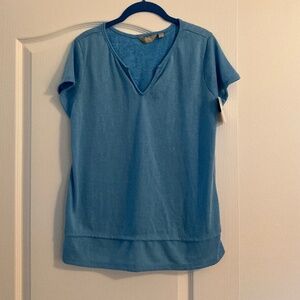 Coral Bay blue, short sleeve shirt, size large NWT